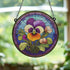 Pansy Stained Glass Effect Suncatcher